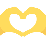 Dłonie tworzące serce - Twitter / X