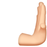 dłoń pchająca w prawo: karnacja jasna