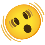 Wstrząśnięta twarz - Noto Color Emoji