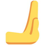 Dłoń pchająca w prawo - Twitter / X