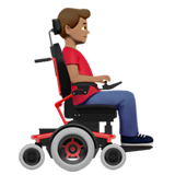 mężczyzna na elektrycznym wózku inwalidzkim: karnacja średnia i zwrócony w prawo