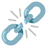 Zerwany łańcuch - Noto Color Emoji