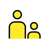 Rodzina: dorosły, dziecko - OpenMoji