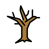 Drzewo bez liści - OpenMoji