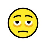 Twarz z workami pod oczami - OpenMoji