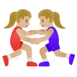 kobiety uprawiające zapasy: karnacja średnio jasna