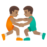 mężczyźni uprawiający zapasy: karnacja średnia