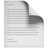 Kartka Zagięty róg