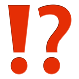 wykrzyknik ze znakiem zapytania