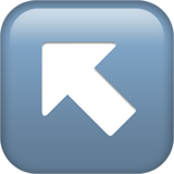 strzałka w górę w lewo