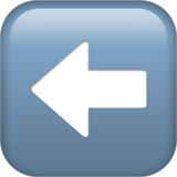 Strzałka w lewo Whatsapp