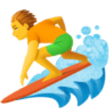 Surfująca osoba - Facebook