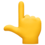 Dłoń z palcem wskazującym w górę - Facebook