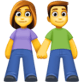 Mężczyzna i kobieta trzymający się za ręce - Facebook