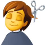 Osoba podczas strzyżenia - Facebook