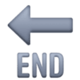 Strzałka z napisem END - Facebook
