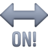 Strzałka z napisem ON! - Facebook