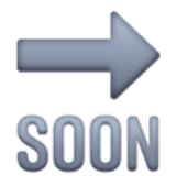 Strzałka z napisem SOON - Facebook