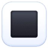 Biały kwadratowy przycisk - Facebook