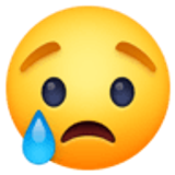 Płacząca twarz - Facebook