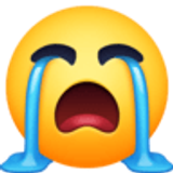 Głośno płacząca twarz - Facebook