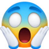 Twarz krzycząca ze strachu - Facebook