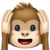 Małpa zasłaniająca uszy - Facebook