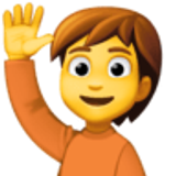 Osoba podnosząca rękę - Facebook