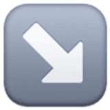 Strzałka w dół w prawo - Facebook