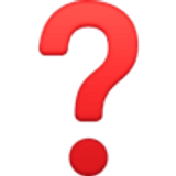 Czerwony znak zapytania - Facebook