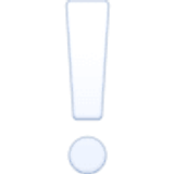 Biały wykrzyknik - Facebook