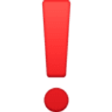 Czerwony wykrzyknik - Facebook