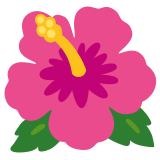 Kwiat hibiskusa - Noto Color Emoji