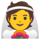 Osoba w welonie - Noto Color Emoji