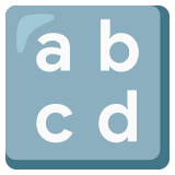 Małe litery (alfabet łaciński) - Noto Color Emoji