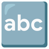 Litery (alfabet łaciński) - Noto Color Emoji