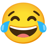 Twarz ze łzami radości - Noto Color Emoji