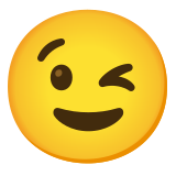 Twarz puszczająca oko - Noto Color Emoji