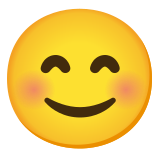 Uśmiechnięta twarz o roześmianych oczach - Noto Color Emoji