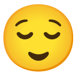 Twarz z wyrazem ulgi - Noto Color Emoji