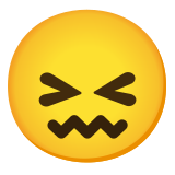 Zakłopotana twarz - Noto Color Emoji