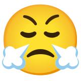 Prychająca twarz - Noto Color Emoji