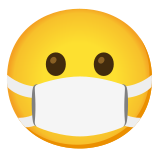 Twarz w masce medycznej - Noto Color Emoji