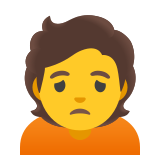 Zachmurzona osoba - Noto Color Emoji