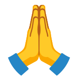 Złożone ręce - Noto Color Emoji