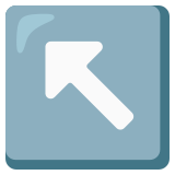 Strzałka w górę w lewo - Noto Color Emoji