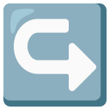 Strzałka zakręcona w prawo - Noto Color Emoji