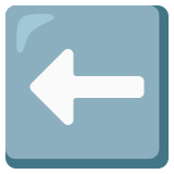 Strzałka w lewo - Noto Color Emoji