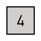 Klawisz: 4 - OpenMoji