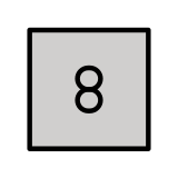 Klawisz: 8 - OpenMoji